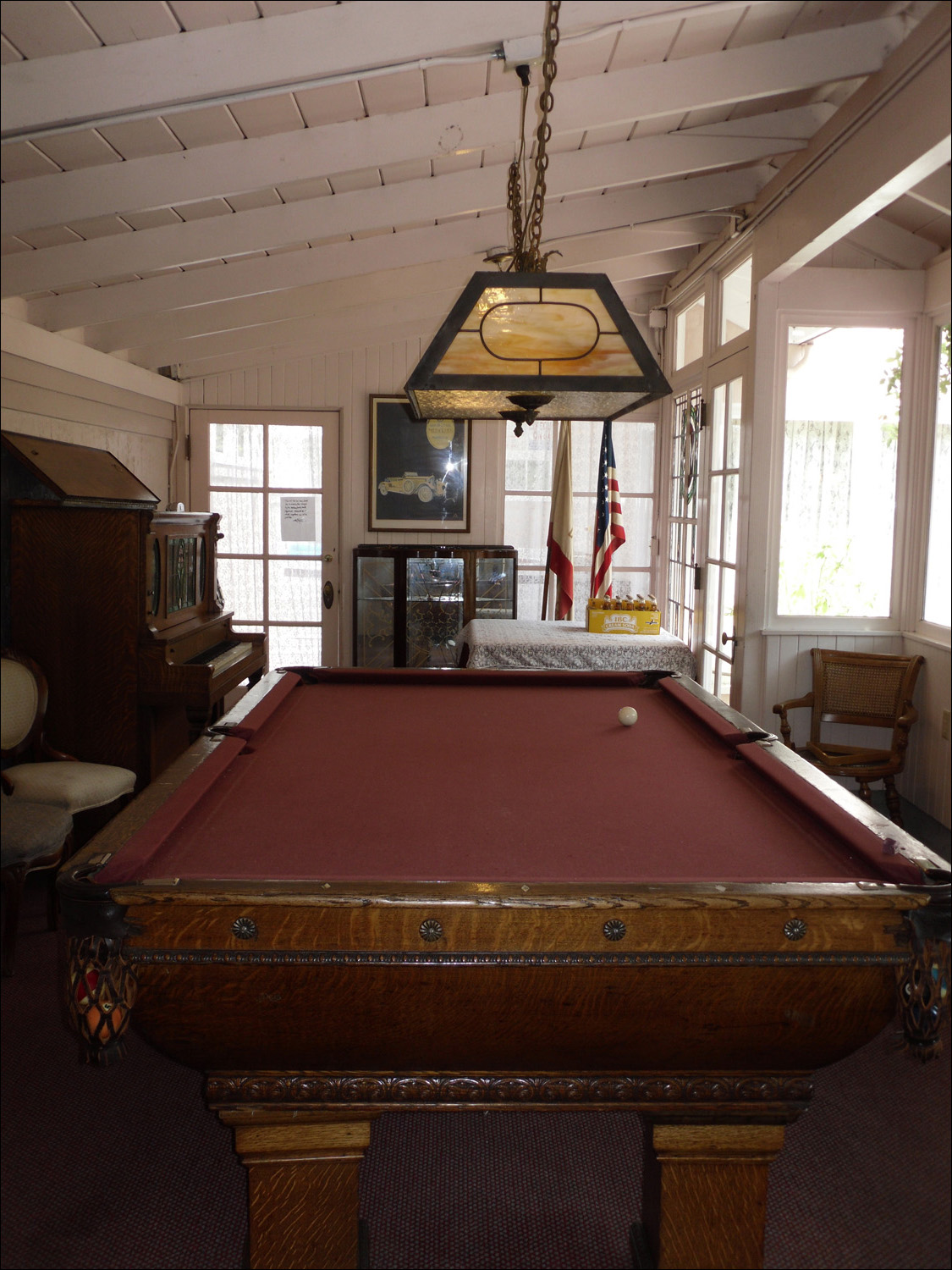 Martine Inn antique pool table